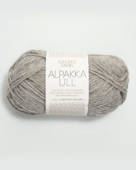Alpakka Ull <br>1042 Gråmelert