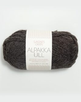 Alpakka Ull<br />1053 Mørk Gråmelert