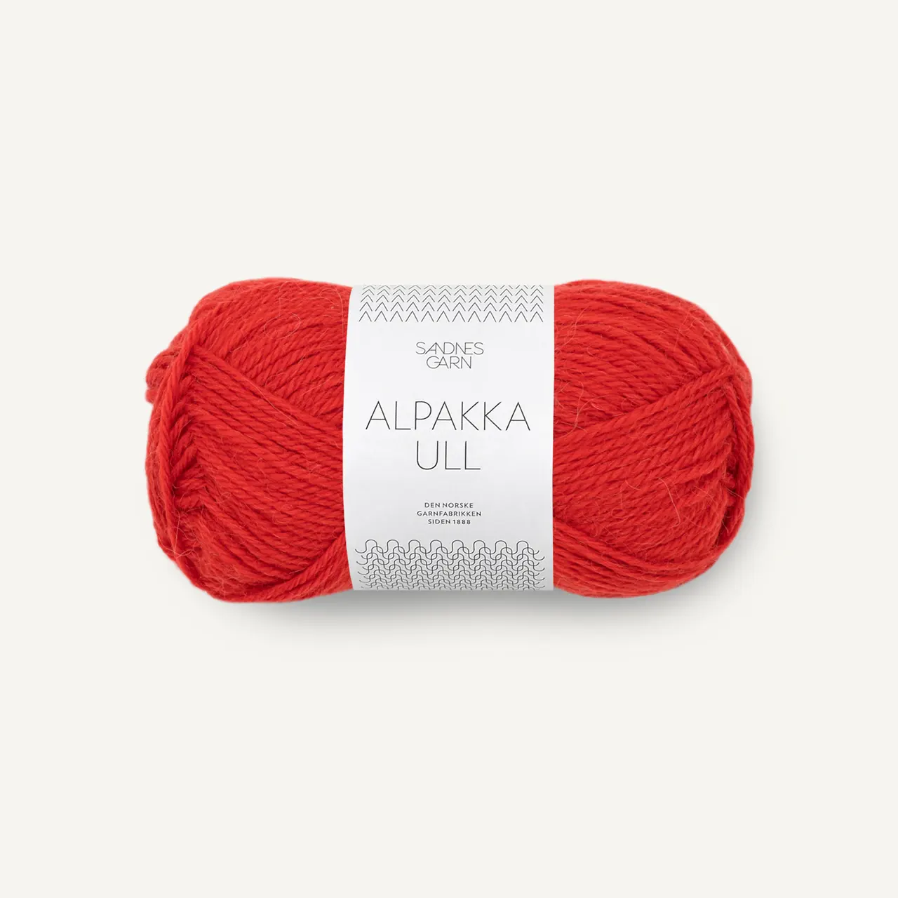 Alpakka Ull 4018 Scarlet Rød von Sandnes Garn. Leicht wie Wolle und warm wie Alpaka.