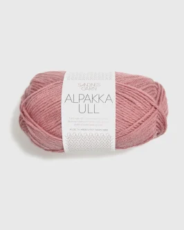 Alpakka Ull <br>4023 Støvet Gammelrosa