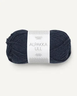 Alpakka Ull <br>6081 Midnattsblå