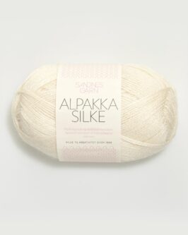 Alpakka Silke <br>1002 Hvit