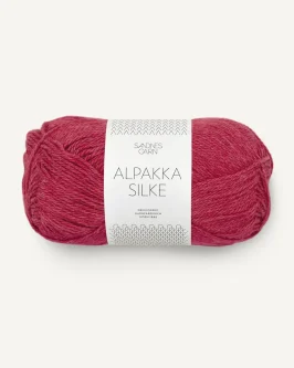 Alpakka Silke <br>4327 Bringebærrød