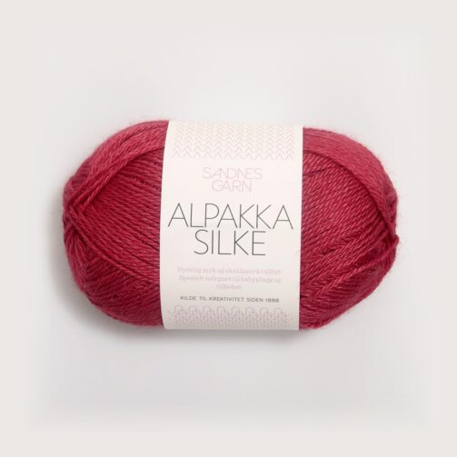 Alpakka Silke 4327 Bringebærrød