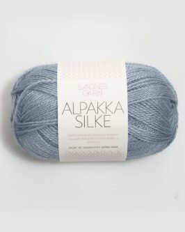 Alpakka Silke <br>6041 Støvet Blå