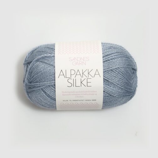 Alpakka Silke 6041 Støvet Blå