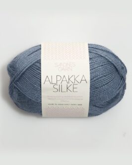 Alpakka Silke <br>6052 Jeansblå