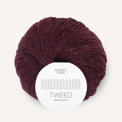 Tweed Recycled 4085 Vinrød