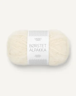 Børstet Alpakka <br>1012 Natur