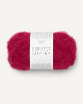 Børstet Alpakka <br>4255 Rumba Red