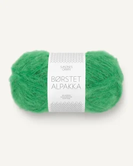 Børstet Alpakka <br>8236 Jelly Bean Green