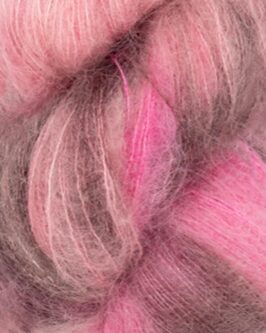 Tynn Silk Mohair Print <br>4700 Pink Berries