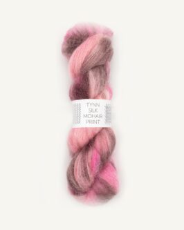 Tynn Silk Mohair Print <br>4700 Pink Berries