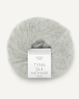 Tynn Silk Mohair <br>1022 Lys Grå Melert