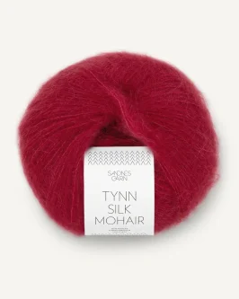 Tynn Silk Mohair <br>4236&nbsp;Dyp Rød