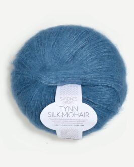 Tynn Silk Mohair <br>6042 Mørk Himmelblå