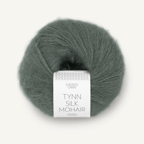 Tynn Silk Mohair 9071 Støvet Olivengrønn