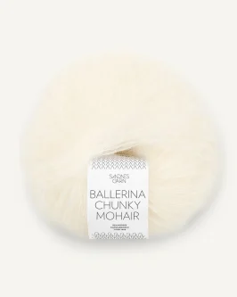 Ballerina Chunky Mohair <br>1012 Hvit