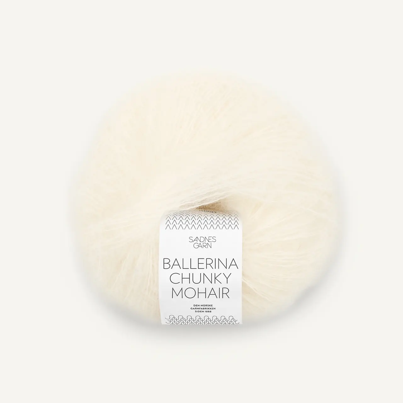 Ballerina Chunky Mohair 1012 Hvit