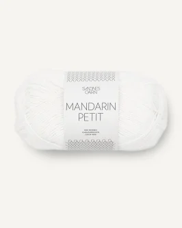 Mandarin petit <br>1001 Optisk Hvit