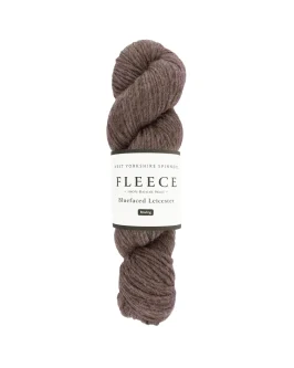 Fleece Bluefaced Leicester Aran Roving <br  />3 Dark Brown